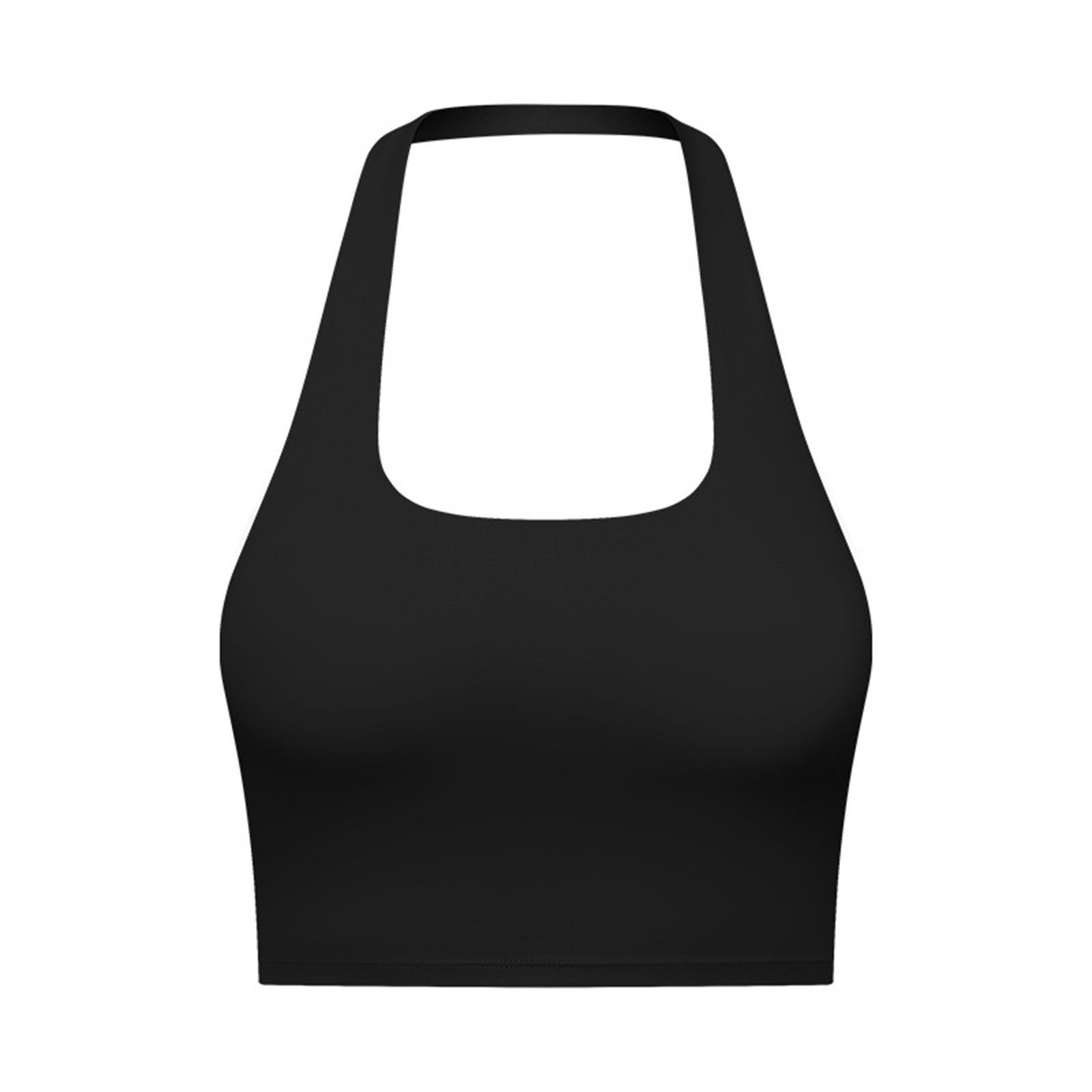 thumbnail image 4 of Sujetador deportivo halter para mujer - Bralette de yoga a prueba de golpes, material de nailon, tallas S-XXL, 4 of 8